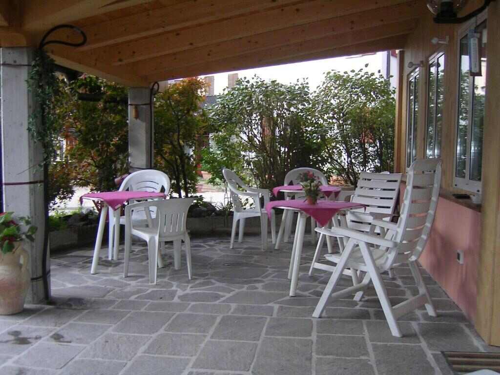 Terrazza esterna dell'Albergo San Cristoforo